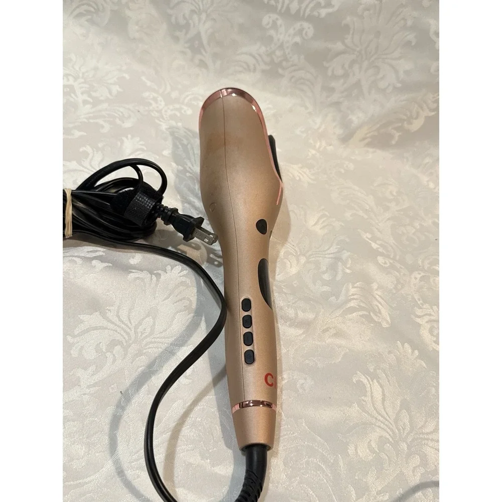 CHI Spin N Curl CA2348A Ceramic Rotating Hair Curler Rose Gold Tangle Protection
